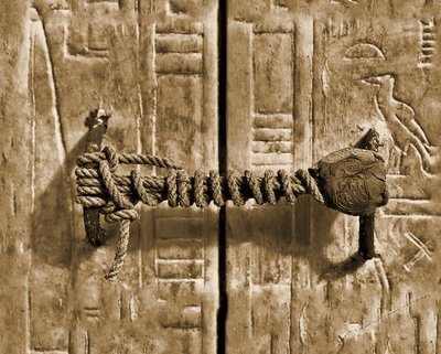 The unbroken seal on Tutankhamun